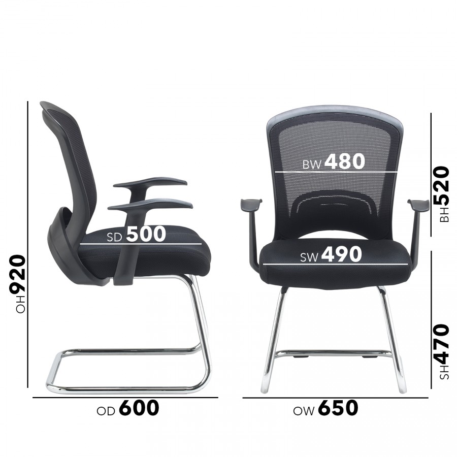 Solaris Mesh Visitors Boardroom Chair